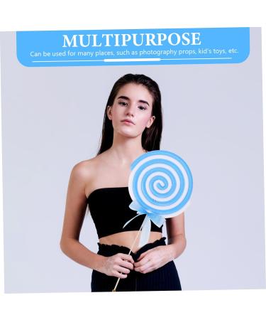 Ciieeo 10 Pcs Lollipop Photo Clothing Kidcore Clothes Wedding Decor Large Lollipop Models Princess Decor Scene Adornment Simulation Lollipop Model Simulation Food Decor Kids Toy Sky-bluex5pcs 66x31cmx5pcs - Buy Online on GoSupps.com