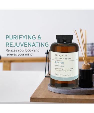 Pecksniff's Aroma Therapy De-Tox Bath Soak Decanter | 500ml - Best International Shipping - Buy Online on GoSupps.com