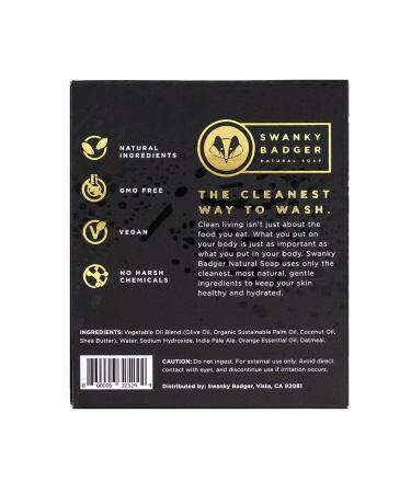 Swanky Badger Citrus IPA Natural Soap Bar 3 Pack - Buy Online on GoSupps.com