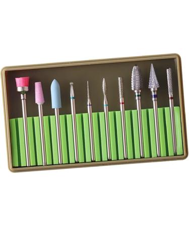 Ipetboom 1 Set Artificial Nails Nail Grinding Polisher Ceramic Tools Gel Nails Bit Manicure Drill Bits Nails Gel Polish Remover Ceramic Nail File Nail File Bits Manicure Nail Drill Electric 5x1cm Green - Buy Online on GoSupps.com