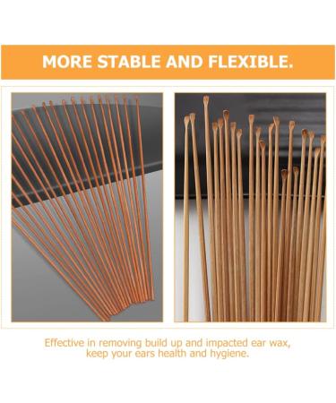 Buy Cabilock Bamboo Ear Cleaning Picks Wood Ear Wax Remover Spoon | Eco-Friendly Ear Care Tool 17x0.2cm - Buy Online on GoSupps.com