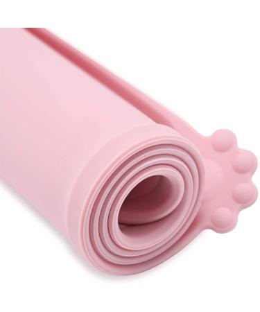Juqiboom Silicone Pet Feeding Mat 18.5 x 11.5 Pink | Non Slip, Waterproof, Easy to Clean - Buy Online on GoSupps.com