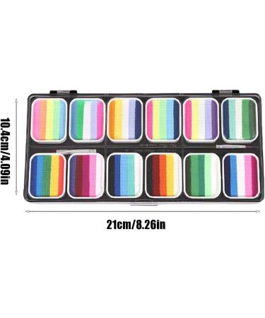 Face Paint | Washable Paint Palette 12-Grid Water-Soluble Cosmetic Palette with Vibrant Colors for Teens Students Adults Cosplay Parade - Buy Online on GoSupps.com
