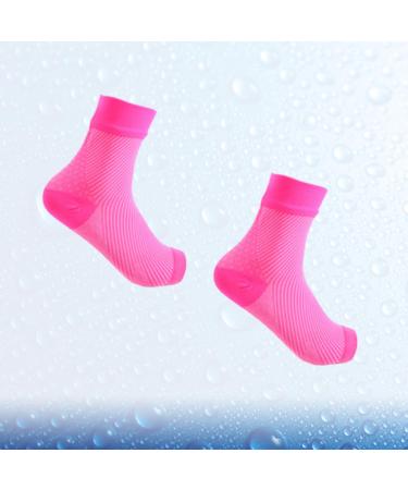 Buy 1 Pair Sports Ankle Protection Sleeves - Elastic Ankle Support Brace & Socks for Optimal Comfort - Perfect for Plantar Fasciitis - Pink L - Buy Online on GoSupps.com