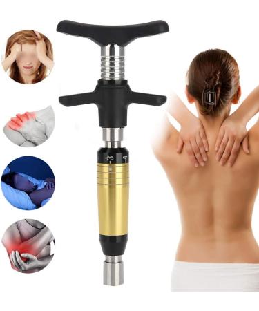 Manual Chiropractic Tool - Portable Spine Massager & Correction Gun with 6 Starch Levels & 4 Massage Heads for Spinal Alignment - Buy Online on GoSupps.com