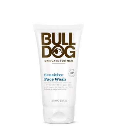 Bulldog Sensitive Face Wash & Moisturizer for Men | Green Tea, Algae, Konjac, Vitamin E | 5 & 3.3 fl. oz - Buy Online on GoSupps.com