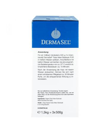 Buy Dermasel Dead Sea Swimming Salt 1.5 kg - Natural Relaxation & Skin Benefits | International Shipping Available - Buy Online on GoSupps.com