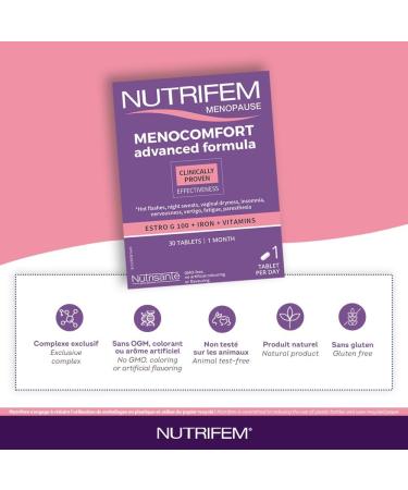 Nutrifem Menocomfort Advanced Formula For The Relief of Menopause Symptoms and Vaginal Dryness 30 Capsules - Buy Online on GoSupps.com