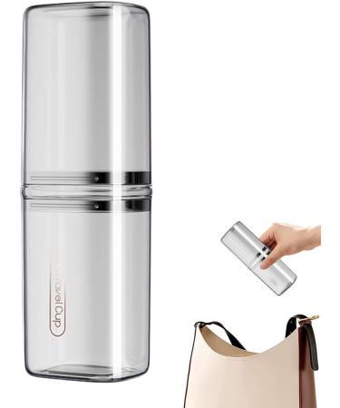 Travel Toothbrush Holder Case - Portable Organizer for On-the-Go Outdoor and Camping - Transparent Gray - Buy Online on GoSupps.com