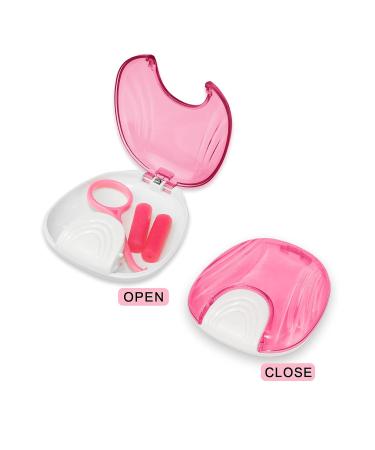 AliensRus Pink Retainer Case with Tools - Orthodontic Aligner Box with Removal Tool and Chewies for Oral Care - Buy Online on GoSupps.com