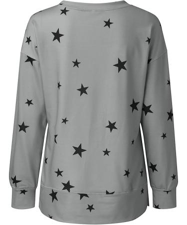 WFJCJPAF Women's Plus Size Spring Fashion 2023 Long Sleeve Printed Sweatshirt - Gray XL - Buy Online on GoSupps.com