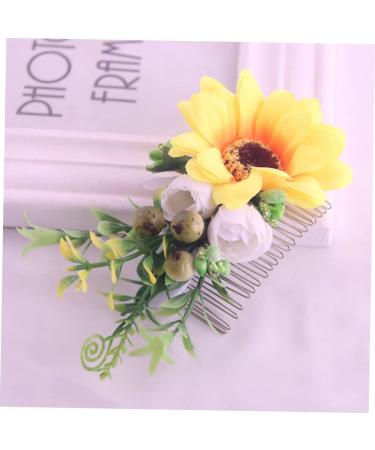 FRCOLOR Wedding Hair Comb Bridal Headpiece for Wedding Bridal Comb Hair Accessories with Flowers Headpiece for Bride Wedding Hair Clip Tiara European and American Hair High - Buy Online on GoSupps.com
