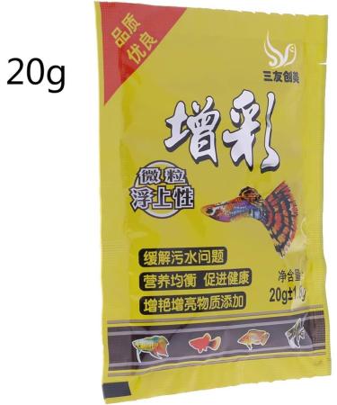 Tizuqe Small Fish Food Aquarium Feed Astaxanthin Carotene Contains for Household Nutrition Dishes Red - Buy Online on GoSupps.com