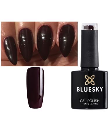 Bluesky Gel Nail Polish Purple Dark Maroon Chestnut Purple Plum A77 UV LED Soak Off 10ml (Requires Drying Under LED UV Lamp)