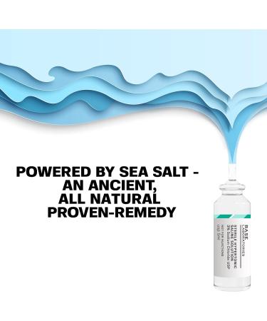 Base Labs 3% Hypertonic Saline Solution for Nebulizer Machine - 25 Vials, 5ml Unit Dose l Kids & Adults | Respiratory Relief & Nasal Hygiene | Clears Lungs & Congestion - Buy Online on GoSupps.com