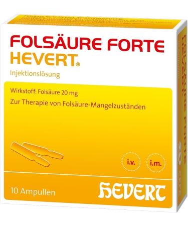 Folic acid forte Hevert ampoules 10 pcs. Ampoules 10 pieces (1 pack)