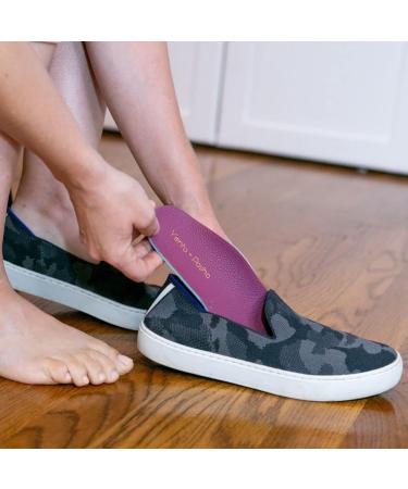 Yenta + Posha Women's Orthotic Insole with Breathable Memory Technology - Modern Feather Design - Buy Online on GoSupps.com