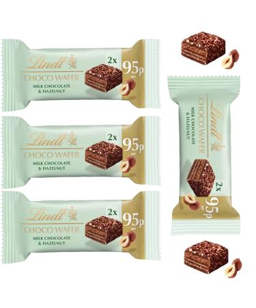 Milk Chocolate Wafer Bar With Roasted Hazelnuts 30g 95p PMP - snack-sized bar (4 Bars)