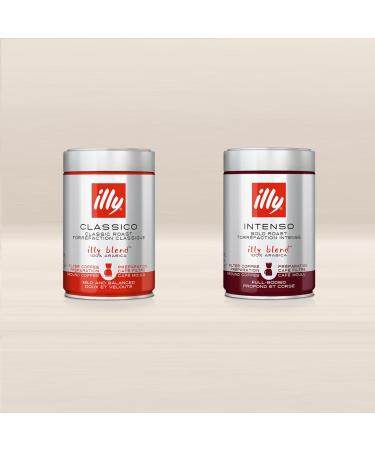 illy Coffee Classico Medium Roast 100% Arabica Ground Coffee 250g - Cafetiere Grind - Buy Online on GoSupps.com