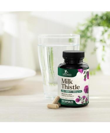 Milk Thistle Extract from 1000mg - Liver Cleanse Detox & Repair Formula w/Dandelion Extract - Herbal Liver Supplement - Natural Milk Thistle w/Silymarin Marianum Liver Health Support - 120 Capsules 120 Count (Pack of 1) - Buy Online on GoSupps.com