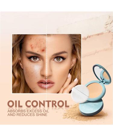 Oil Control Pressed Powder SPF Cosmetics- Natural Beige | Long-lasting & Waterproof Formula for Smooth, Matte Finish - Buy Online on GoSupps.com