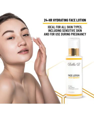Shop Bella B Face Lotion 3.4 oz - Pregnancy Safe Natural Moisturizer for Healthy Glow - Buy Online on GoSupps.com