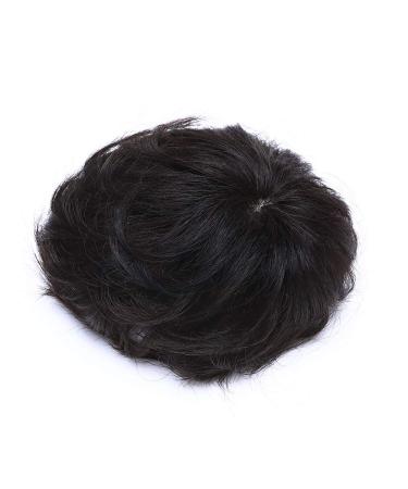 Shop Silk-Co Real Hair Clip-in Extensions & Toppers | 7A Human Hair Natural Black 10cm-35g - Ideal for Men & Women - Buy Online on GoSupps.com