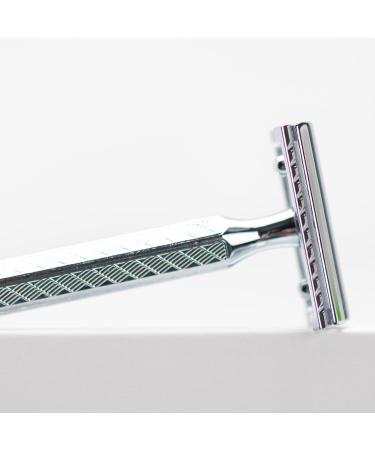 Merkur 42C Classic Razor | Hexagonal Handle | Gloss Chrome | Three-Part Closed Comb | Ideal for Wet Shaving | Made in Germany - Buy Online on GoSupps.com