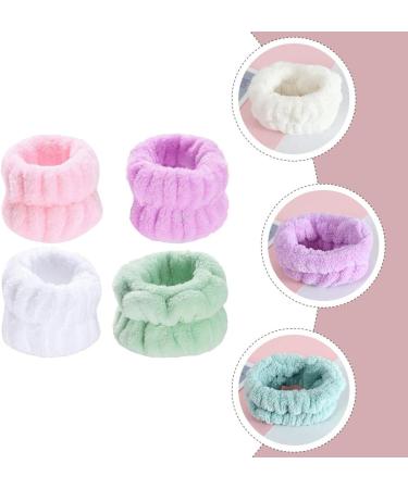 4paires Bracelets Pour Laver Le Visage Et Bandeaux Anti-transpiration Pour Femmes Et Filles - Buy Online on GoSupps.com