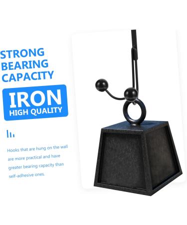 2pcs Double Hook Towel Rack Coat Hangers Over Door Hangers Hooks Door Hook Coat Hook Wardrobe 14x9cm Black - Buy Online on GoSupps.com