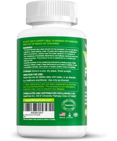 Organic Whole Food Multivitamin for Men Women - Energy & Immune Support - Non-GMO Vegan Tablets - 90 Count - Buy Online on GoSupps.com