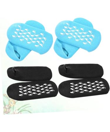 minkissy 2 Pairs Spa Sock Foot Peel Feet Socks for Woman Foot Care Socks Spa Socks Calluses Socks Gel Socks for Women Overnight Moisturizing Gel Socks for Women Moisturize Miss Torn Socks - Buy Online on GoSupps.com