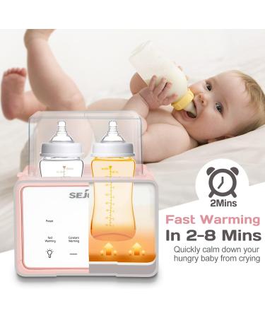 6-in-1 Baby Bottle Warmer in Pink | Breastmilk & Formula Milk Warmer | Baby Food Heating - Buy Online on GoSupps.com