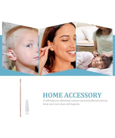 FRCOLOR 4pcs Spiral Ear Spoon - Reusable Ear Cleaner & Compact Earwax Remover | Dual Use Tool in Rose Gold - Buy Online on GoSupps.com