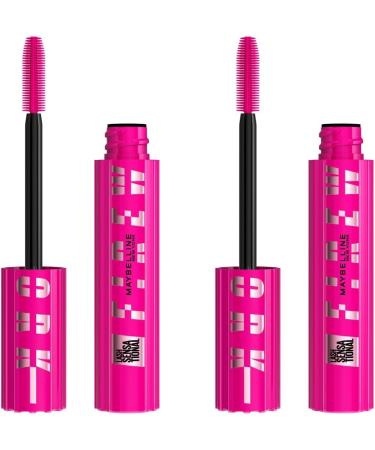 Maybelline New York - Volumizing Mascara - 360 Lash Lift Effect - 24H Hold - Clump Free - Sensational Firework - Color: Very Black - Pack of 2 - Buy Online on GoSupps.com