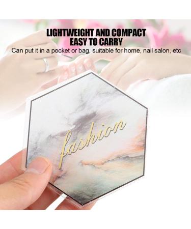 Nail Mixing Plate Nail Art Display Stand Comfortable Grip Nail Display Display Props for Home Salon Shop(Round shape) - Buy Online on GoSupps.com