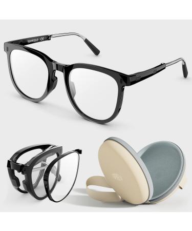 Stylish Reading Glasses for Women Men Blue Light Blocking Foldable Readers with Case Different RX Available Glasses 2.5 Diopters