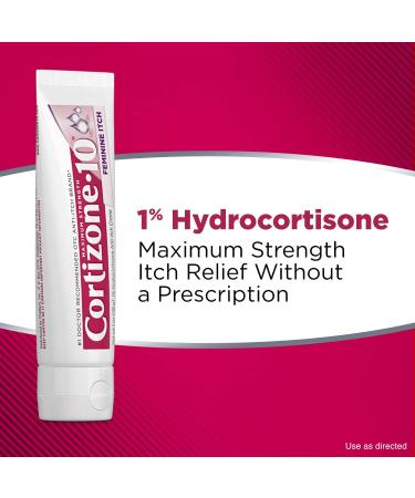 Cortizone-10 Maximum Strength Feminine Relief Anti-Itch Creme 1 oz - Soothing Itch Relief for Women - Buy Online on GoSupps.com