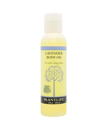 Plantlife Lavender Body Oil - Formulated for Soft and Silky Skin Using Rich Plant Oils That Absorb and Leave a Light Aroma on the Skin - Made in California 4 oz