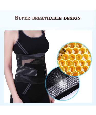 Stabilized Back Bandage for Pain Relief & Injury Prevention - Unisex Lumbar Support Belt for Sciatica & Lower Back - Black M - Buy Online on GoSupps.com