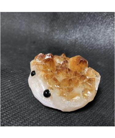 Beautiful Natural Citrine Quartz Hedgehog Crystal Stone Flower Metaphysical raw Stone for Decoration Wholesale JIZTGEDM - Buy Online on GoSupps.com