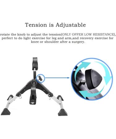 MOMODA Under Desk Bike Pedal Exerciser - Foldable Mini Bike with LCD Display - Grey | Home/Office Leg/Arm Cycling Solution - Buy Online on GoSupps.com