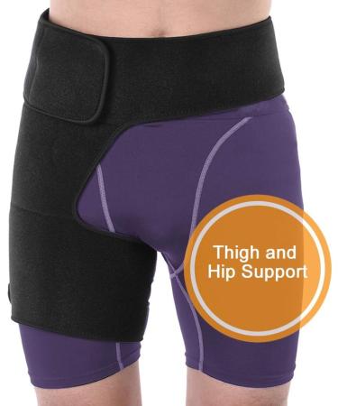Pilipane Thigh Brace Support - Adjustable Unisex Muscle Wrap for Hamstring & Quad | Best for Sports & Injury Recovery - Buy Online on GoSupps.com