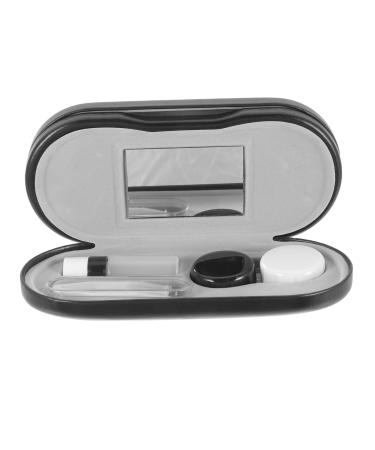 Gatuida 1 Set-Box glasses case glass holder Double-sided glass container Contact lens container for the travel schnapps glass portrayable glasses organizer portable glasses container 2 in 1 glass as shown 16x7cm