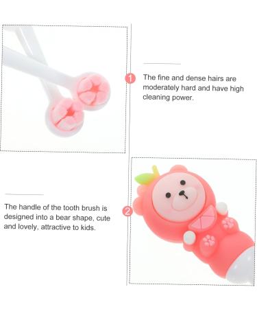 Iwowhero 2-Pack Soft Bristle Children's Toothbrush - Newborn & Travel Toothbrush for Kids - Pink - Buy Online on GoSupps.com