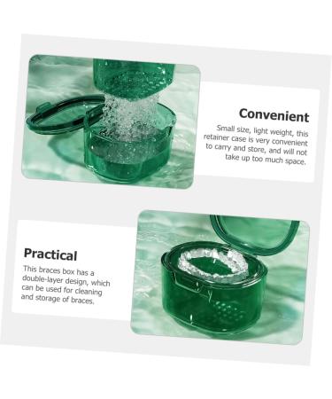 Minkissy 4-Piece Retainer Storage Box Set | Travel Prosthesis Case | Dental Kit for Mouth Care Tools & Partial Dentures - Buy Online on GoSupps.com