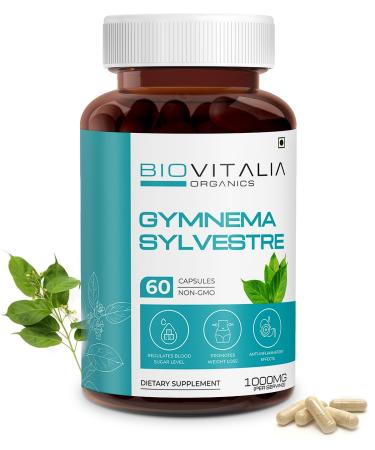 Gymnema Sylvestre Capsule 1000mg | Dietary Supplement for Healthy Blood Sugar Levels | Chromium Picolinate Alternate| Support Metabolism - 60 Vegan Capsules - Buy Online on GoSupps.com