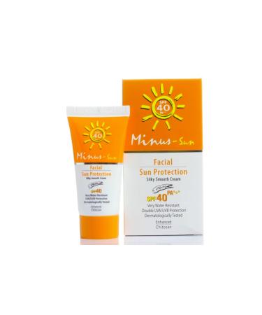 Minus (Sol) Sun White  SPF40 PA+++ Double Protection UVA/UVB  Dermatologically Tested  25g