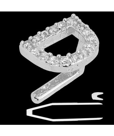 Plating English Letter D Teeth Brace Cosplay Halloween Party Teeth Decoration Jewelry (Silver Color) - Buy Online on GoSupps.com