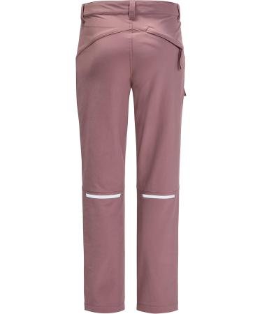 Jack Wolfskin Girls' Outdoor Trousers Activate Pants K 164 - Ash Mauve | Best for Adventure & Comfort - Buy Online on GoSupps.com